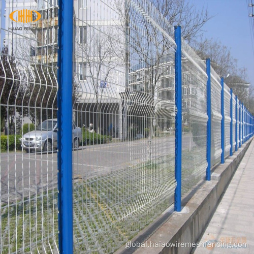 Round Post Wire Mesh Fence pvc coated round post wire mesh fence Factory